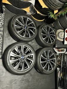 美品 スバル レヴォーグ VN 現行 STIスポーツ 純正 18インチ 7.5J＋55 PCD114.3 5穴 YOKOHAMA BluEarth-Es ES32 225/45R18 2022年製