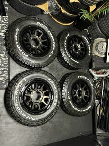 （ジムニー用）Weds MUD VANCE 06 16インチ 5.5J＋22 PCD139.7 5穴 TOYO OPEN COUNTRY R/T ホワイトレター 185/85R16 105/103N LT 2021年製