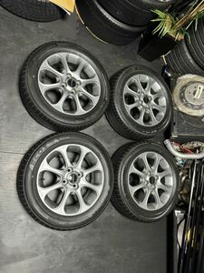 ホンダ 純正OP Modulo 15インチ 5.5J＋45 PCD100 4穴 ハブ径56ミリ YOKOHAMA ECOS ES31 185/60R15 2015年製 フィット フリード インサイト