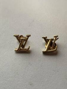 大人気ルイヴィトン M00610 ピアス 両耳セット ブックル ドレイユ LVアイコニック ゴールド LOUIS VUITTON レディース 中古売り切り