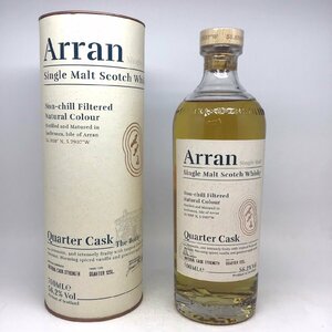 未開栓 アラン シングルモルト クォーターカスク ノンチルフィルタード ナチュラルカラー 箱付 700ml 56.2％ 2P-7-3-150168-A