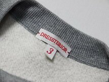 DRESSTERIOR　ドレステリア　スウェット　トレーナー　正規品　吊裏毛　ロゴ刺繍　吊り裏毛　前V　クルーネック　スエット　サイズ3　_画像2