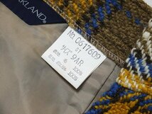 YORKLAND　ヨークランド　ウールスカート　正規品　9ARサイズ　ウール　台形スカート　チェック　ツイードスカート　日本製　_画像5