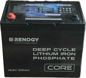 RENOGY リン酸鉄 リチウムイオンバッテリー 12v 100ah リチウム電池 軽量 RV キャンピング バックアップ電源 ソーラー電源 LiFePO4