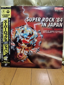 ■【LD_スーパー・ロック'８４・イン・ジャパン 帯付き】 1984年正規品 SUPER ROCK'84 IN JAPAN■