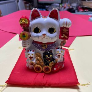 親子招き猫 貯金箱