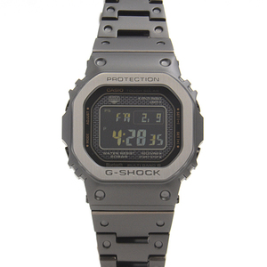 カシオ 時計 メンズ G-SHOCK ジーショック マルチフィニッシュドブラック ソーラー電波 ステンレス CASIO SS GMW-B5000-1JF 中古