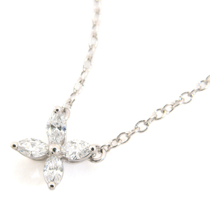  Tiffany necklace lady's creel Tria Mini diamond necklace platinum TIFFANY PT950 used 