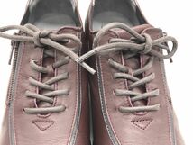 0202-011S⑨5580　靴 Atelier アトリエ ウォーキングシューズ レディース 23.5cm EEE 革製 レザー ブラウン ボルドー 美品_画像5