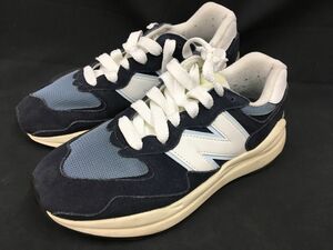 0205-216MK5699　靴 NEW BALANCE ニューバランス M574CD ローカット スニーカー 25.5cm ネイビー