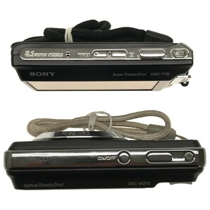 【動作品 2点まとめ】SONY Cyber-shot DSC-T70 Black タッチ液晶 バッテリーチャージャー + DSC-W270 MEMORY STICK 元箱付 デジカメ C3916の画像6
