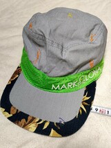 MARK&LONAマーク＆ロナ☆キャップ☆Mサイズ☆ゴルフウェア☆日本製☆帽子 ハット ワークキャップ グレー☆_画像1