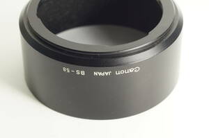 RBGF11『送料無料 並品』 CANON BS-58 FD 55mm F1.2 FD 55mm F1.2 ASPHERICAL FD 55mm F1.2 S.S.C キヤノン プラスチック製フード