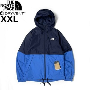 1円～!売切!【正規新品】THE NORTH FACE◆ANTORA RAIN HOODIE マウンテンパーカー ナイロン US限定 2023最新 撥水(XXL)紺 青 180915-60