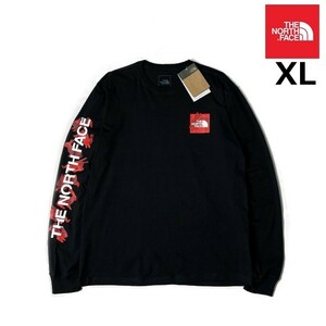 1円～!売切!【正規新品】THE NORTH FACE◆L/S LUNAR NEW YEAR TEE 長袖 Tシャツ ロンT US限定 ボックスロゴ うさぎ(XL)黒 180902-23