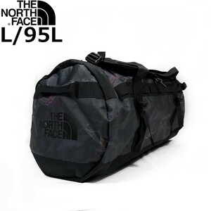 1円～!売切!【正規新品】THE NORTH FACE◆BASE CAMP DUFFEL ボストンバック リュック バックパック US限定 旅行(L/95L)黒 総柄 180626-65