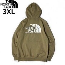 1円～!売切!【正規新品】THE NORTH FACE◆THROWBACK HOODIE プルオーバー パーカー US限定 ビッグロゴ 裏起毛 (3XL)茶 ベージュ 181130-30_画像1