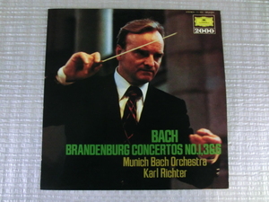 N-6　LP　BACH　バッハ　ブランデンブルク協奏曲　第6番、3番、1番　カール・リヒター指揮