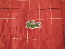 ラコステLACOSTE　長袖ボタンダウンシャツ　赤　サイズ５【USED】_画像7