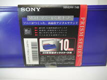 760 未使用 MDまとめ売り SONY 10MDW-74B 10枚（20枚収納BOX付）/Maxell collar 74/TDK ミニディスク_画像2