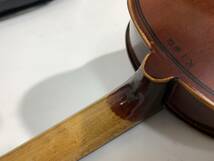 sa243 楽器 Antonio Stradivarius / KISOFUKUSHIMA No.3 1/2 K160 弓 ケース付 現状渡し 部品 パーツ 木曽 リペア キソフクシマ_画像8