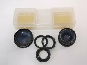 11 RAYNOX 1.5x TELEPHOTO AF-1000-T/0.65x WIDE ANGLE AF-1000-W CAMCDRER レイノックス レンズセット アダプタリング付