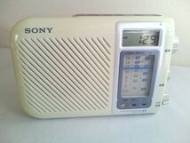 SONY　ソニー TV/FM/AMポータブルラジオ 　ICF-S75V　お風呂ラジオ　日本製★動作品！難あり_画像1