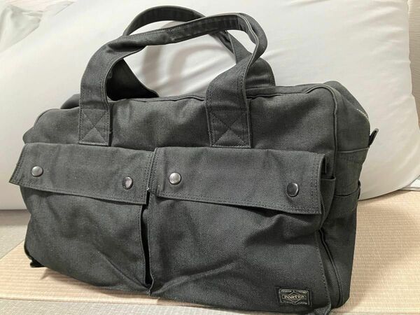 【美品】PORTER SMOKY ポーター スモーキー ボストンバッグ