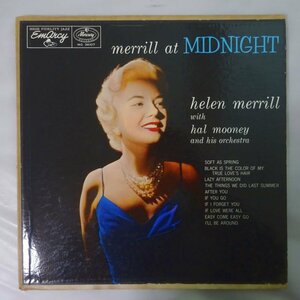 14029286;【US初期プレス/EmArcy/青ラベル/フラット/深溝/MONO/マトMS1/コーティング】Helen Merrill With Hal ... / Merrill At Midnight