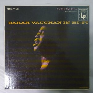 14029271;【USオリジナル/COLUMBIA/6EYE/MONO/深溝】Sarah Vaughan / Sarah Vaughan In Hi-Fi