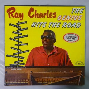 14029327;【USオリジナル/MONO/深溝/マトA1B1/ハイプステッカー/コーティング】Ray Charles / The Genius Hits The Road
