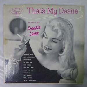 14029309;【USオリジナル/Mercury/MONO/深溝/美女ジャケ】Frankie Laine / That's My Desire