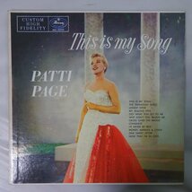 14029346;【US盤/Mercury/黒銀ラベル/MONO/深溝】Patti Page / My Songs_画像1