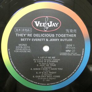 46061125;【国内盤/プロモ/美盤】Betty Everett & Jerry Butler / They're Delicious Togetherの画像3