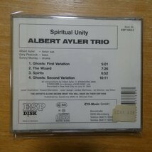 41089144;【CD/ESPDISK】ALBERT AYLER TRIO / SPIRITUAL UNITY　ESP1002-2_画像2