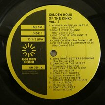 46062267;【UK盤】The Kinks / Golden Hour Of The Kinks Vol. 2_画像3
