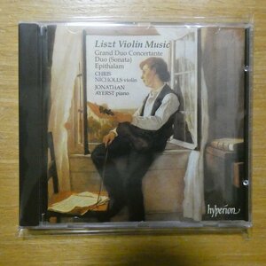 034571167435;【CD/英盤/HYPERION】NICHOLLS,AYERST / LISZT:MUSIC FOR VIOLIN AND PIANO(CDA66743)