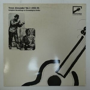 46063507;【UK盤/Matchbox/MONO/美盤】Texas Alexander / Texas Alexander Vol. 2 (1928-29)