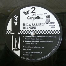 47048804;【帯付/12inch/45RPM】The Special A.K.A. Featuring Rico ザ・スペシャルズ / Too Much Too Young スペシャル A.K.A. ライヴ_画像3