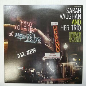 46065514;【国内盤/MONO/美盤】サラ・ヴォーン / Sarah Vaughan At Mister Kelly's