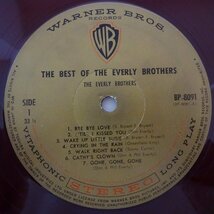 10021992;【国内盤/ペラジャケ/東芝赤盤】The Everly Brothers / The Very Best Of The Everly Brothers_画像3