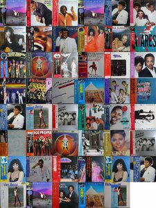 D00620【大量!ALL国内盤帯付!】 ALL JAPANESE PRESS WITH OBI SOUL DISCO FUNK系 80枚以上 2箱セット / Stevie Wonder , Prince 他 1