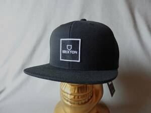 新品◆Brixton Alpha Square Hat キャップ◆BLACK◆サーフィン/スノーボード/スケートボード/BMX