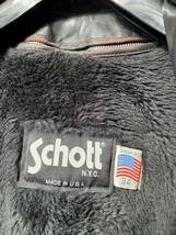 ☆Schott641★34サイズ★女性M相当★ショット641★Schott N.Y.C★革ジャン★シングル★レザー★本革★中古品★インナーライナー付き☆_画像3