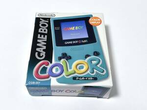 新品同様 ほぼ未使用 GBC 本体 ブルー ゲームボーイカラー 外箱 説明書 GAMEBOY COLOR Nintendo ゲームボーイ カラー 美品 