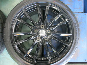 レイバーン GBX 18x7.5J +55 PCD114.3 5H 225/45R18 オデッセイ アコード レヴォーグ