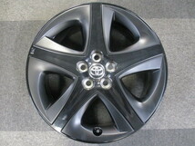 トヨタ プリウス純正 17x7.0J +50 PCD100 5H 50系 後塗りアクセントピース ブラック_画像1