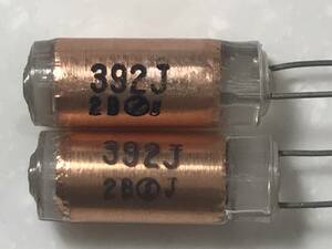  copper . styrol condenser 392J2B 3900pF unused 2 piece 1 set 