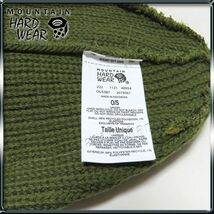 Mountain Hardwear 新品 マウンテンハードウェア MHW パッチロゴ ニット キャップ ビーニー グリーン メンズ レディース 帽子 ニット帽_画像4