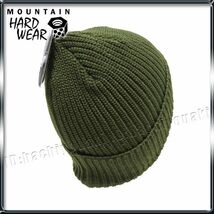 Mountain Hardwear 新品 マウンテンハードウェア MHW パッチロゴ ニット キャップ ビーニー グリーン メンズ レディース 帽子 ニット帽_画像7